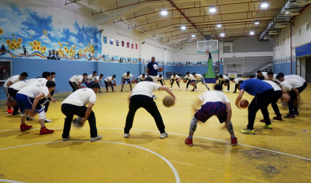 Coach Dip developing young players in Kunming, China.